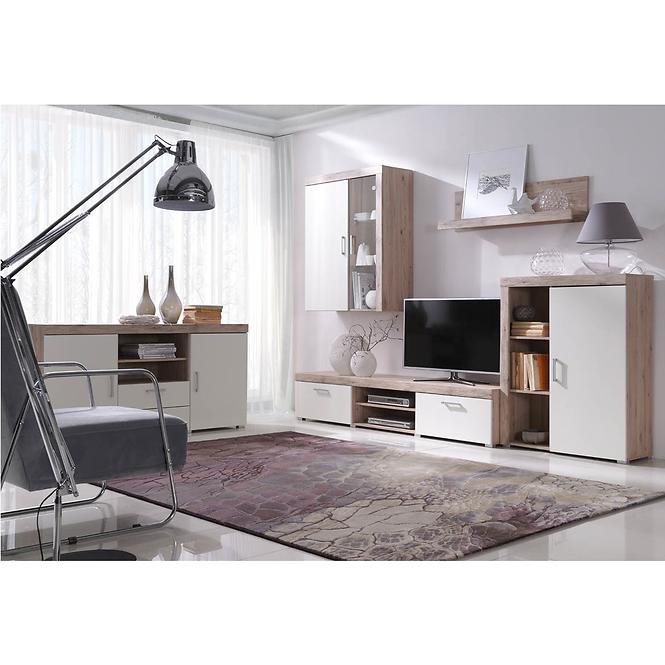 TV Stolek Samba 200 cm San Marino/Crem