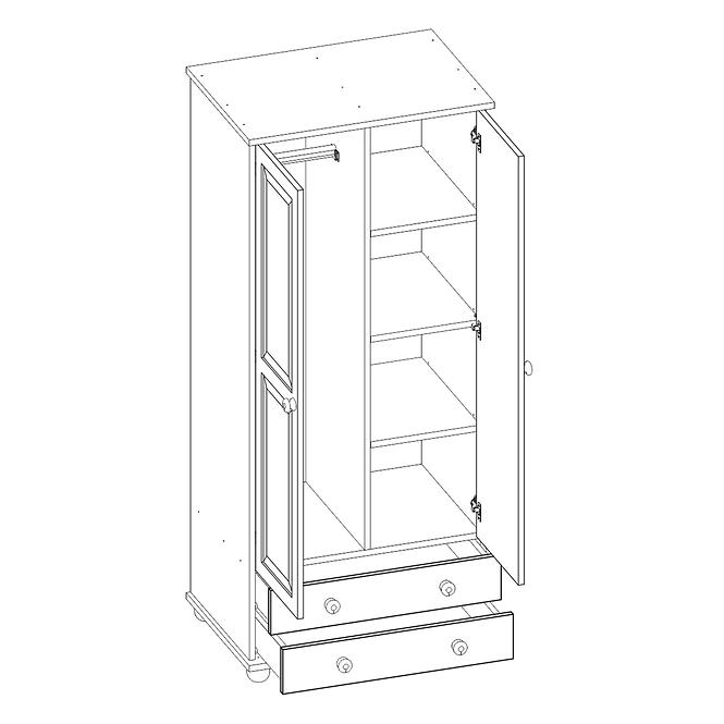 Skříň 85cm Borovice