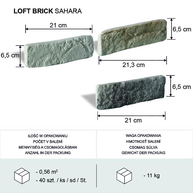 Kámen Loft Brick sahara bal=0,56m2