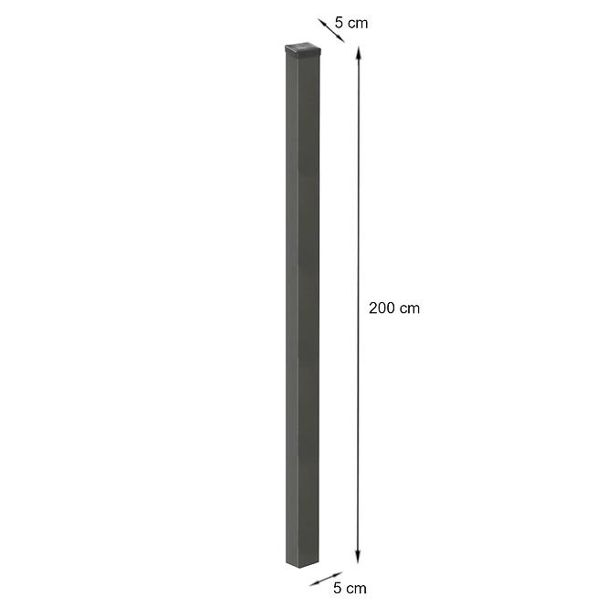 Sloupek 5x5x200 RAL7016