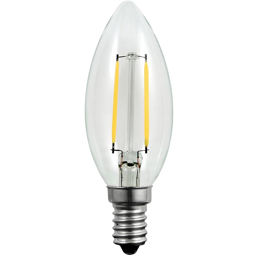 Žárovka LED filament C35 E14 2W