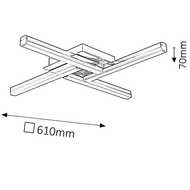 Závěsné svítidlo Antonina 5896 LED 4 X 6 W LN