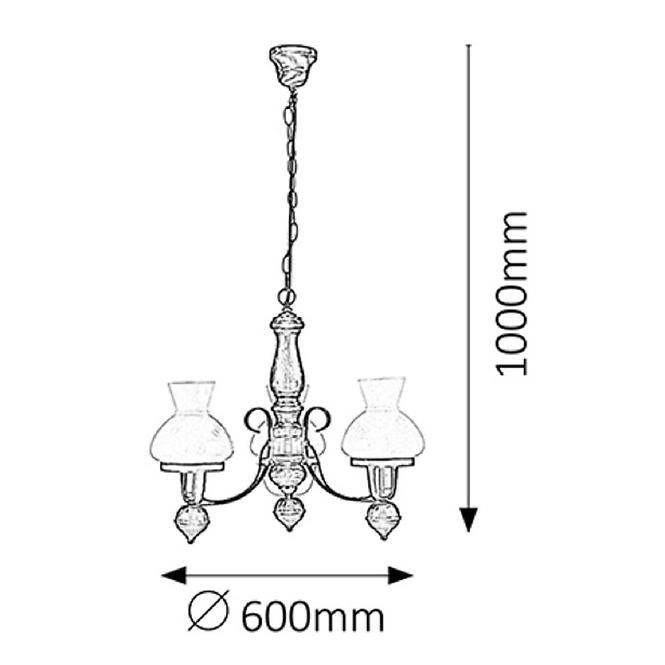 Závěsné svítidlo Petronel 7078 LW3