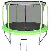 Trampolína COMFORT 244cm zelená se žebříkem