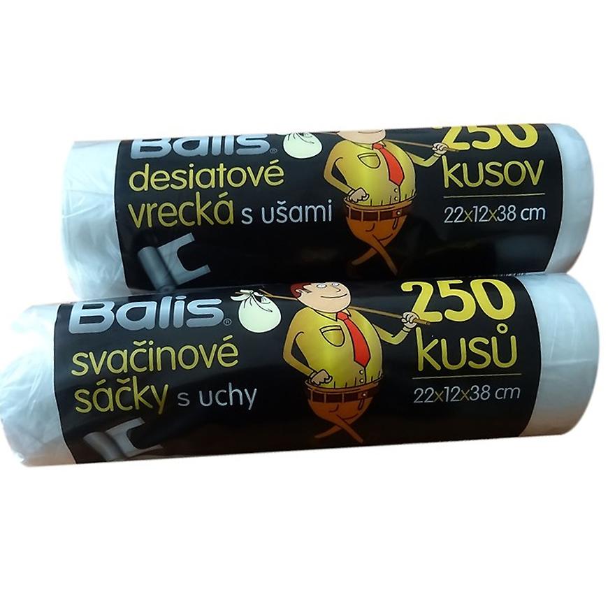 Svačinový sáček s uchy 2804935 Balis 3 kg role 250 ks