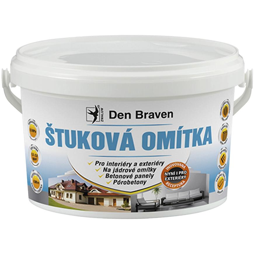 Hotová štuková omítka Den Braven 8 kg bílá