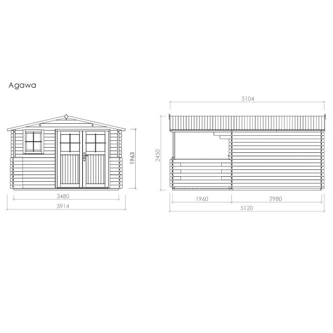 Zahradní domek Agawa 366/516