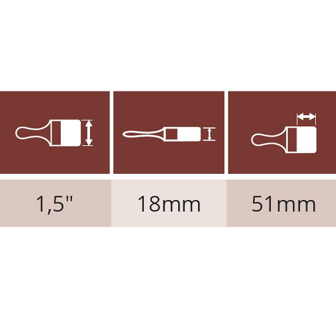 Štětec Amerykan Wood 1,5˝