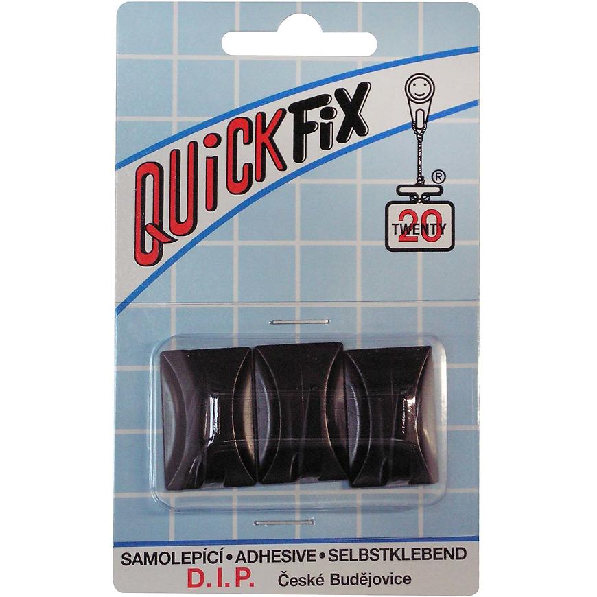 Quickfix háček samolepicí typ 4  - 3ks - černý