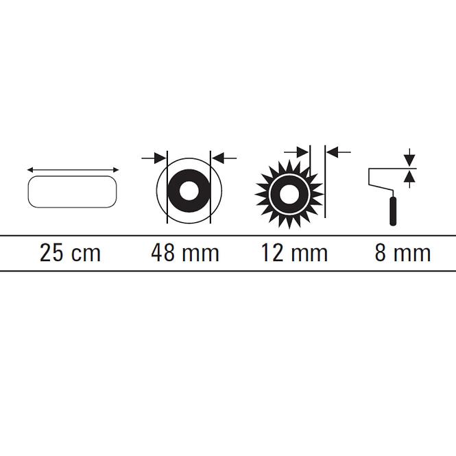 Váleček malířský Syntex 25 cm