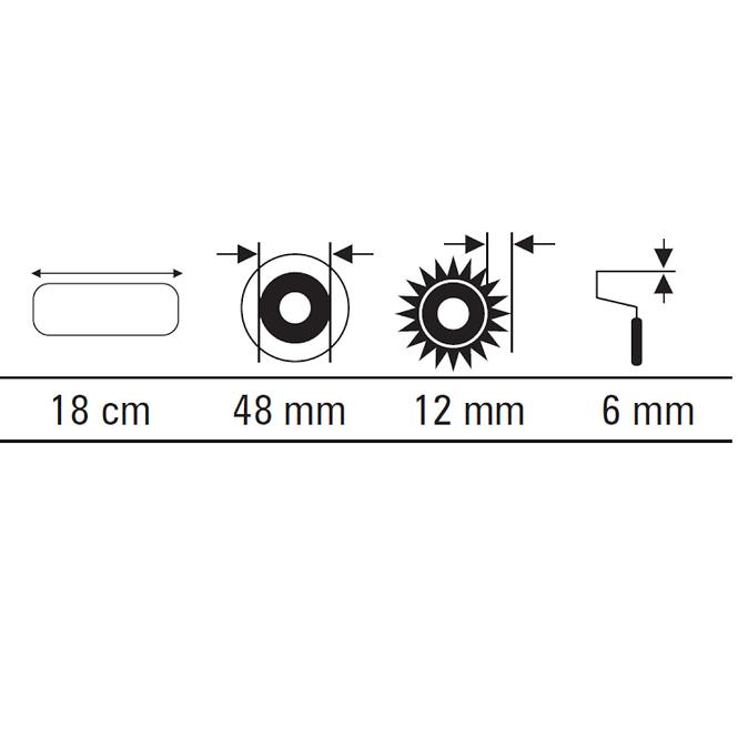 Váleček Syntex 23 cm