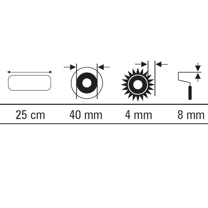 Váleček Velur 25 cm