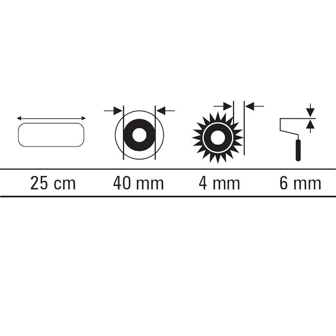 Váleček Vellur 25 cm