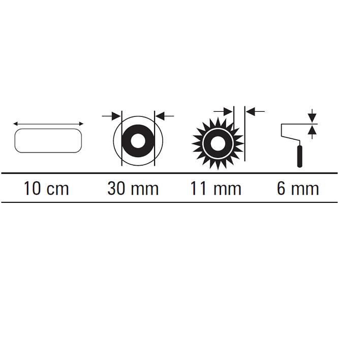 Váleček Midi Multikolor 10 cm (2 ks)