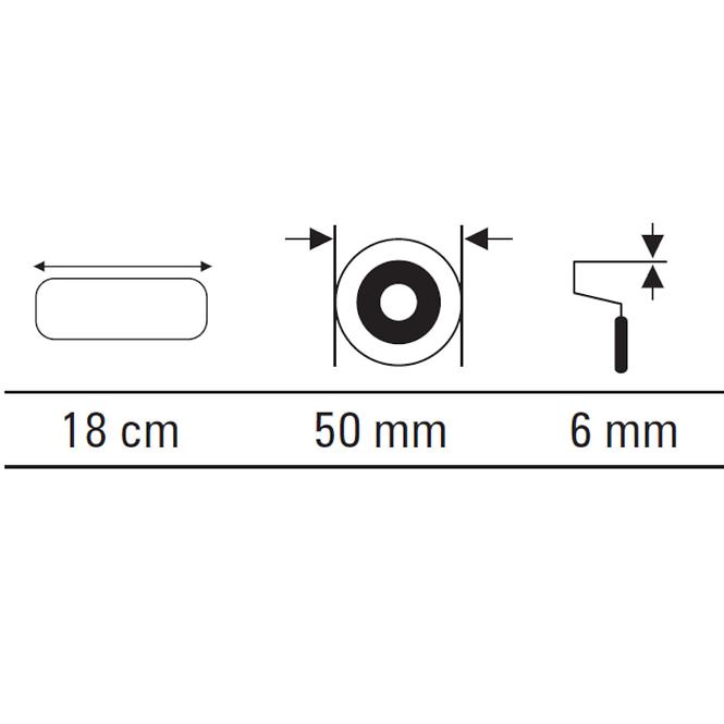 Váleček na pletivo 18 cm