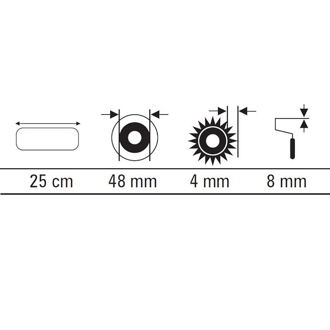 Váleček Velur 25 cm MOTIVE