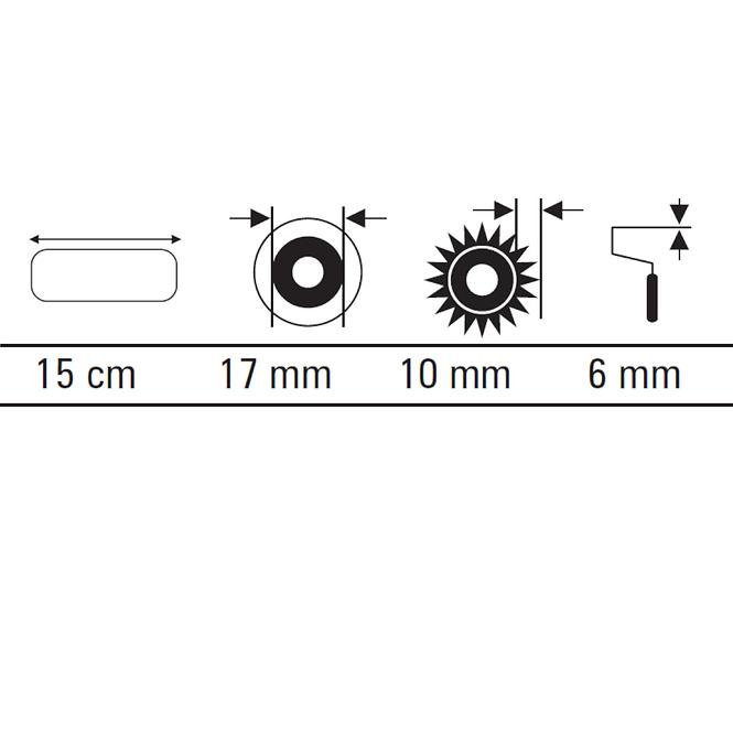 Váleček Microstar 15 cm x 2 Motive