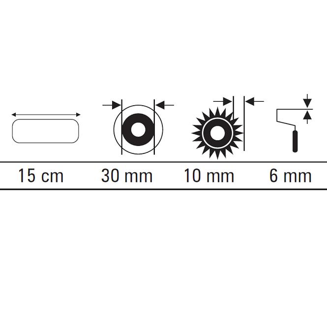 Váleček Microstar midi 15 cm x 2 motive