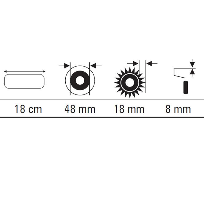 Váleček Bluecolor 18 cm Motive