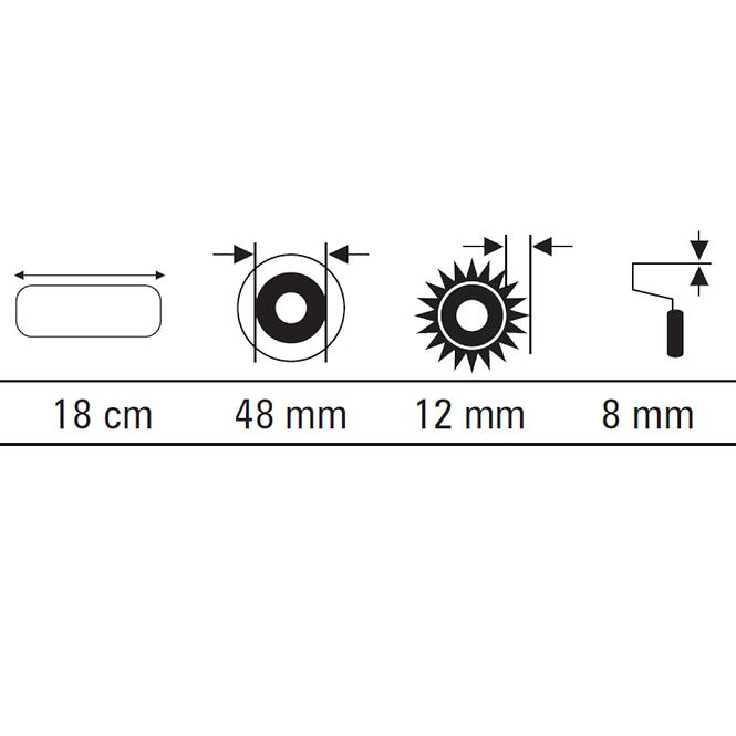 Váleček Goldline 18 cm Motive