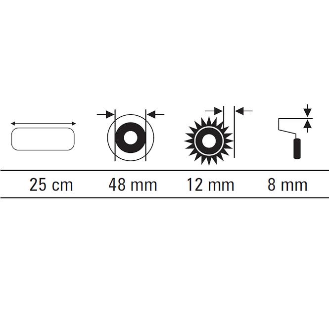 Váleček Goldline 25 cm Motive