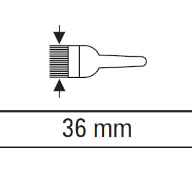 Štětec poloanglický 36