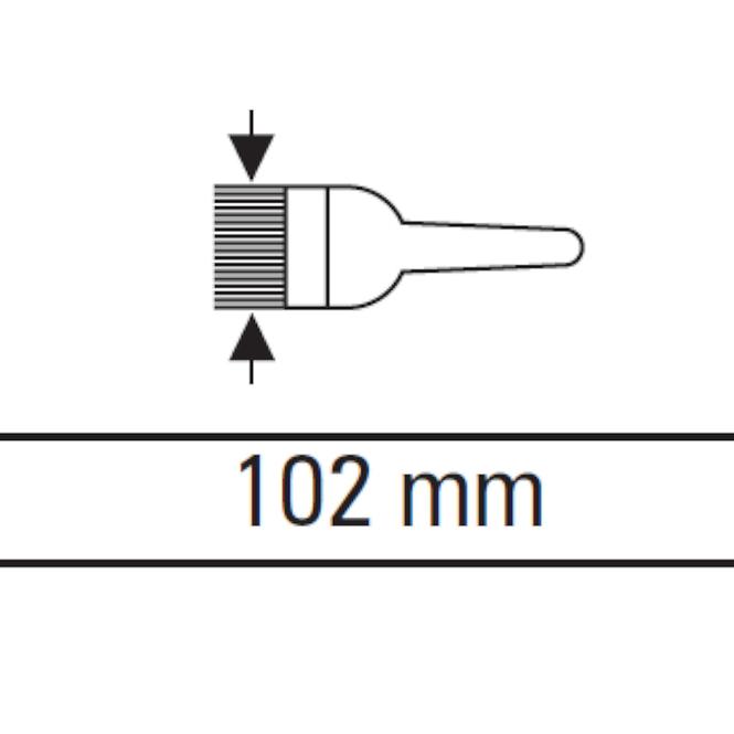 Štětec poloanglický 102