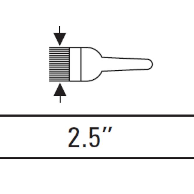 Plochý štětec nylon na akryl 2,5˝