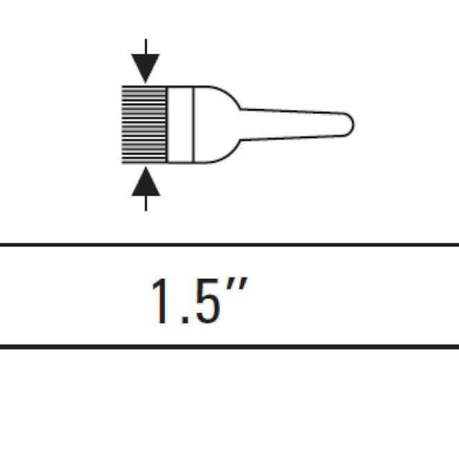 Plochý štětec na emulze 1,5˝