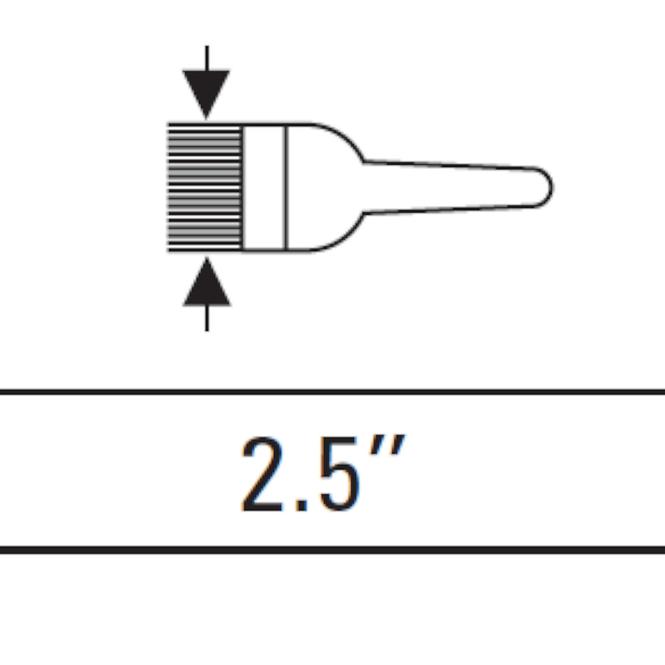Plochý štětec na olejové barvy 2,5˝