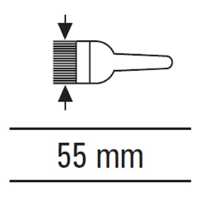 Štětka kulatá 55