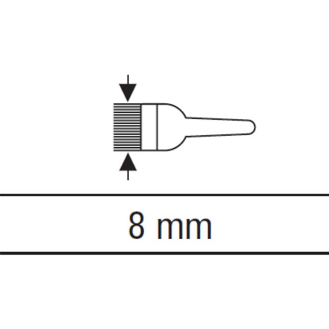 Štětec na pásky 8 mm