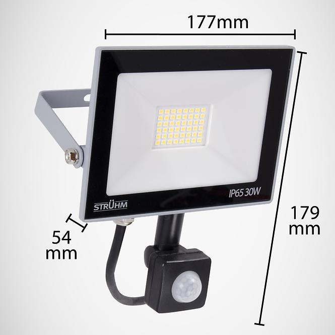 Reflektor Kroma LED s pohybovým čidlem, 30W 4500K