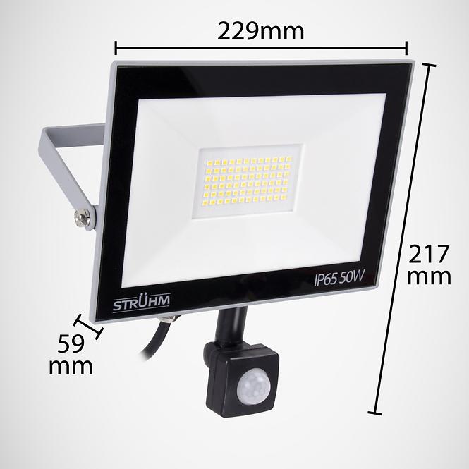 Reflektor Kroma LED s pohybovým čidlem, 50W 4500K