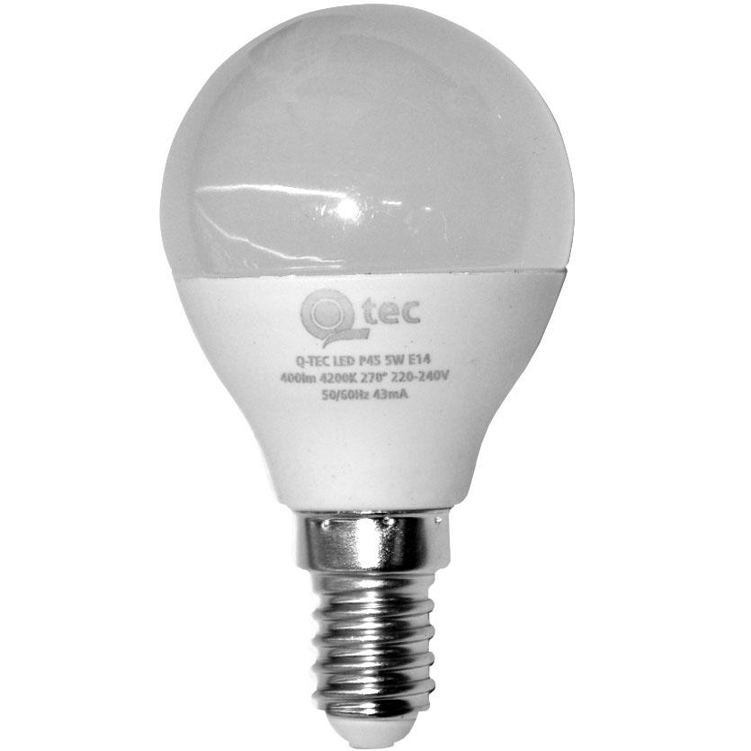 Žárovka LED QTEC P45 5W E14 4200K