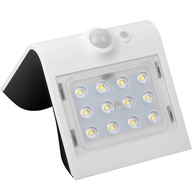 Solární osvětlení LED 1,5W PIR IP65 4000K 220lm bílá