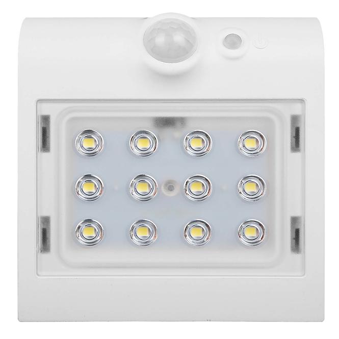 Solární osvětlení LED 1,5W PIR IP65 4000K 220lm bílá