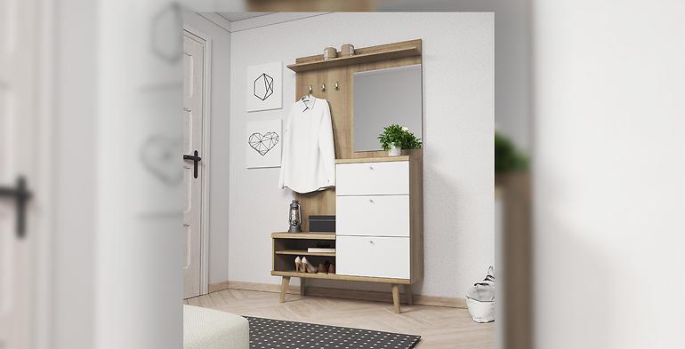 Předsíňová Stěna Primo 110cm Dub Riviera