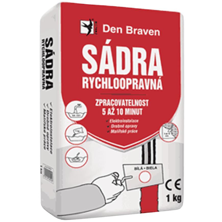 Sádra rychloopravná Den Braven 1 kg