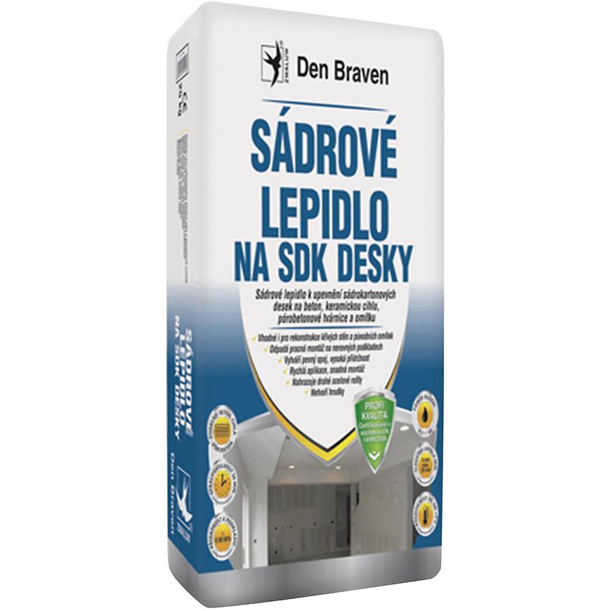 Sádrové lepidlo na SDK desky Den Braven 20 kg