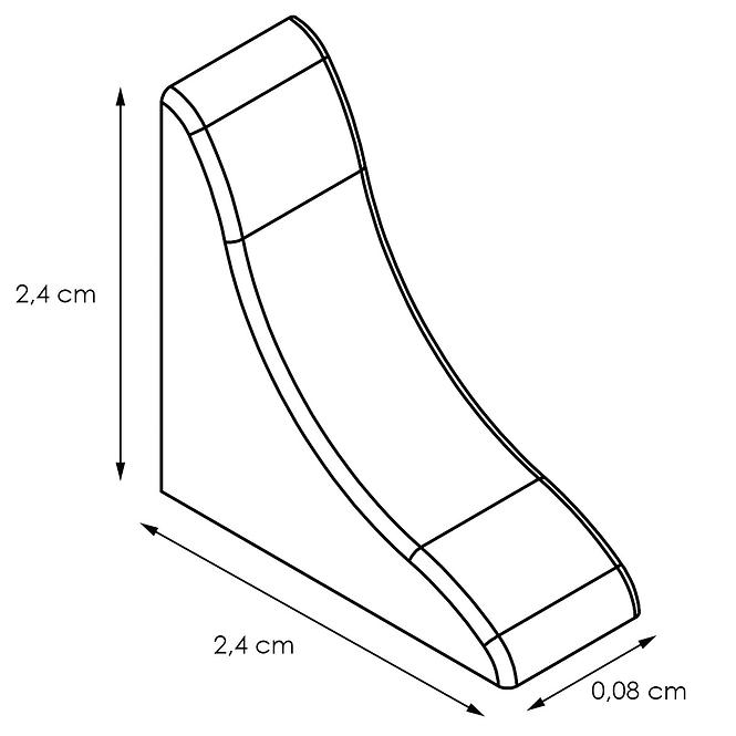 Rovné zakončení – Mramor Carrara LWS-012