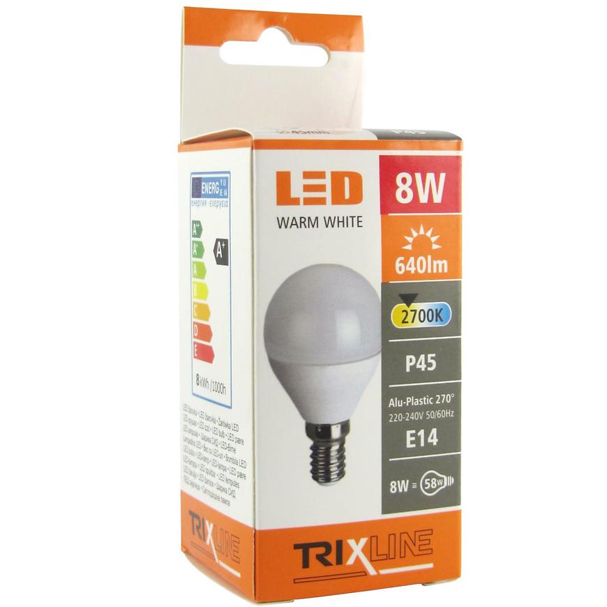 Žárovka TR LED P45 8W 2700K 640lm E14