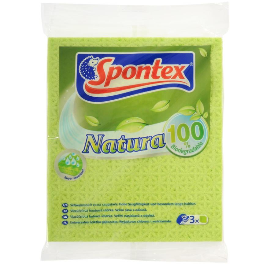 Houbové utěrky Natura - 3 ks. Spontex