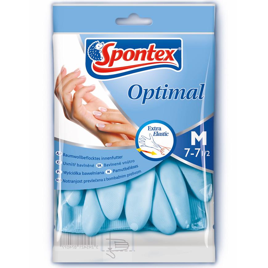 Rukavice Optimal  latex L Spontex