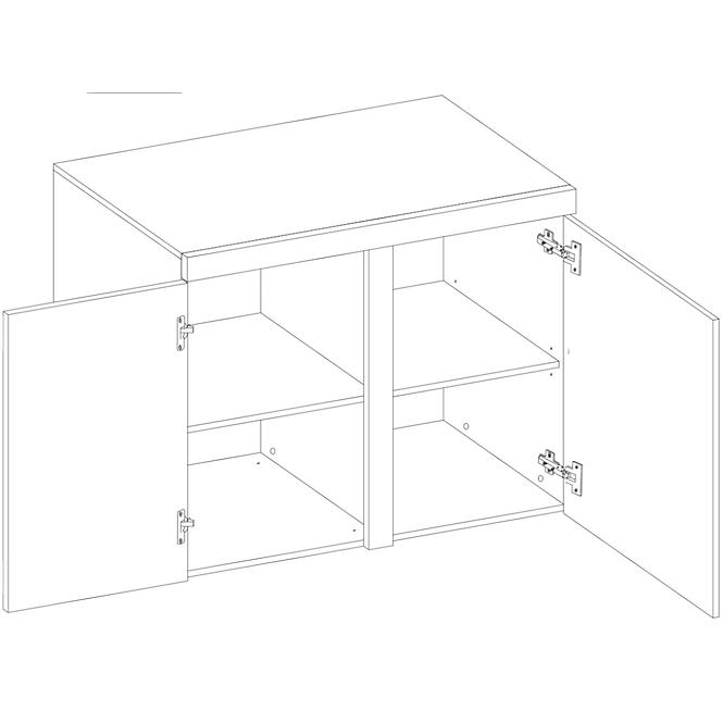 Komoda Rumba 97cm Bílá