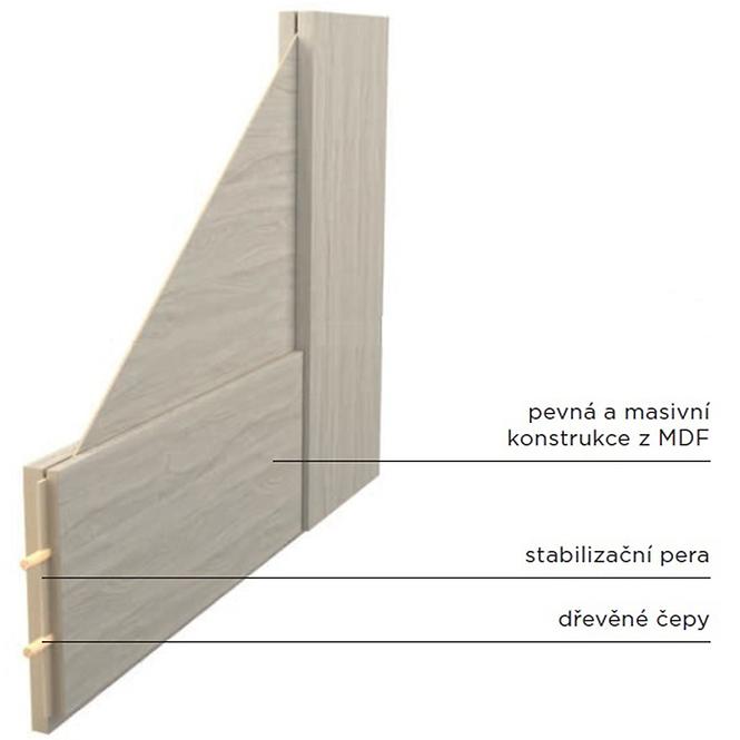 Interiérové dveře Prestige PU 02 80L antarcit