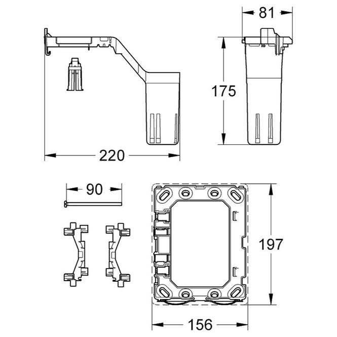 Přestavbový set GROHE FRESH 38796000