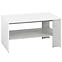 Konferenční stolek Lumens 100 cm, bílá / beton,3