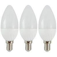 LED Žárovky  6W E14 C35 4200K sada 3 kusy