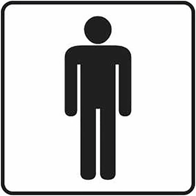 Fólie inverzní/transparentní – WC muži